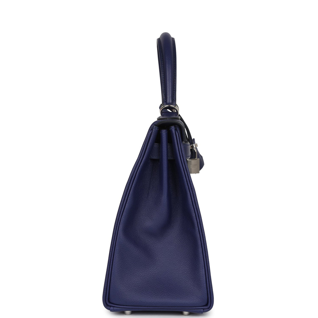 New Hermes Kelly Retourne 28 Bleu Encre Verso Evercolor Palladium Hardware