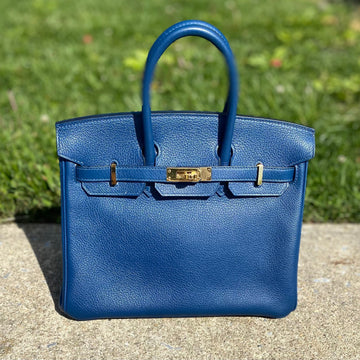 HERME?S BIRKIN 25 TOGO LEATHER GOLD HARDWARE HANDBAG
