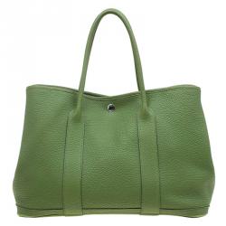 HERMÈS PELOUSE TOGO LEATHER GARDEN PARTY MM TOTE BAG