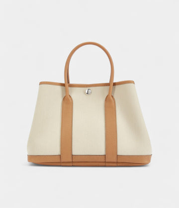 Hermès Biscuit Negonda and Beton Toile Garden Party 30 TPM Palladium Hardware