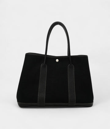 Hermes Toile Negonda Garden Party Tote 36 MM Black