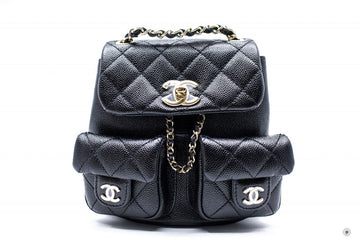 Chanel AS B  Small Backpack Black /  Calfskin Shoulder Bags Ghw