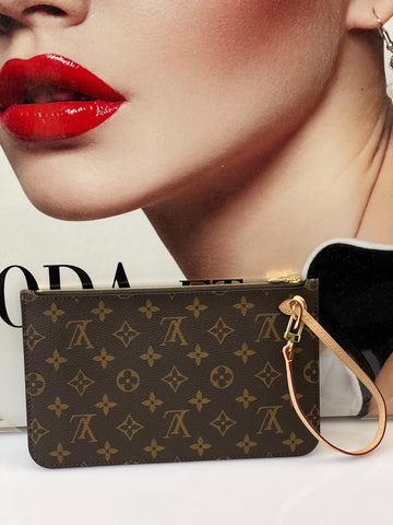 LOUIS VUITTON MONOGRAM NEVERFULL MM GM POCHETTE