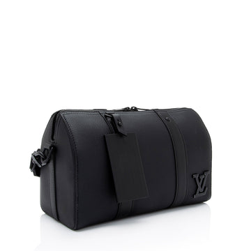 Louis Vuitton Calfskin Aerogram Keepall Bandouliere 25 Duffle (SHF-6CFRPb)