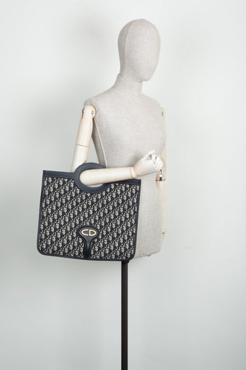 CHRISTIAN DIOR Foldover Clutch Oblique
