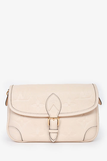 Louis Vuitton 2023 Cream Leather Emprienete Diane Crossbody Bag