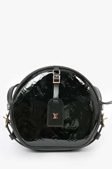 Louis Vuitton 2019 Black Vernis Boite Chapeau Souple Crossbody