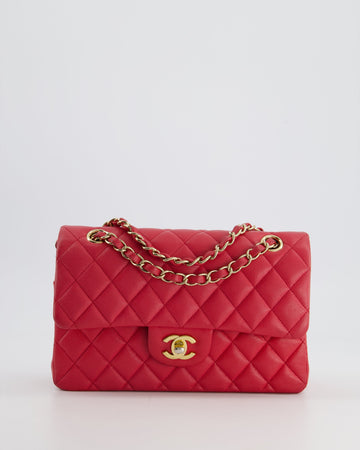 Chanel Pink Small Classic Double Flap Bag in Caviar Leather with Gold Hardware RRP ¬£8,530