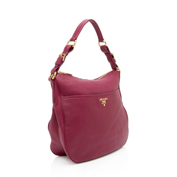 Prada Vitello Daino Pocket Small Hobo
