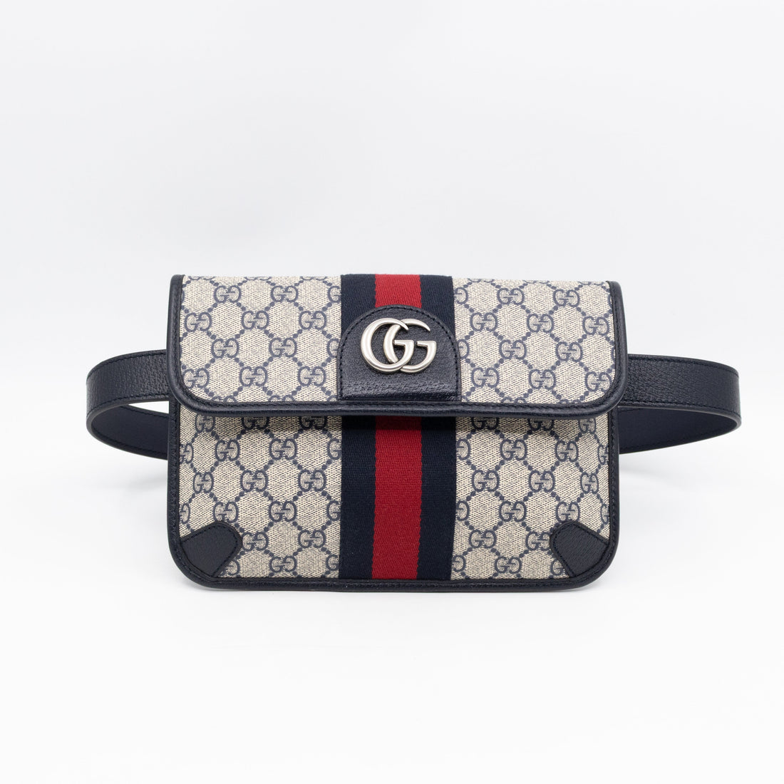 Gucci Ophidia Small Belt bag CS Supreme Navy Leather 85/34