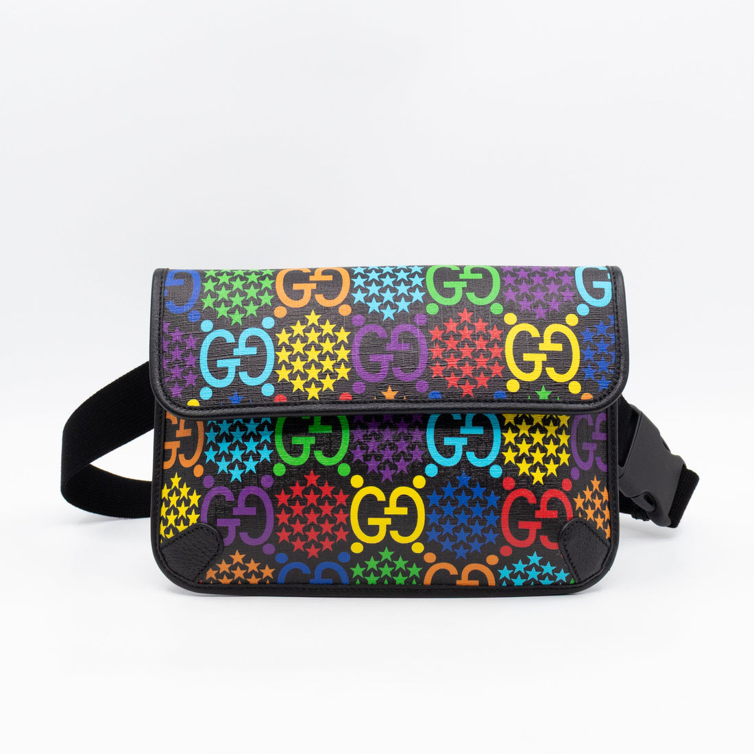 Gucci CS Belt Bag Black CS Psychedelic Canvas