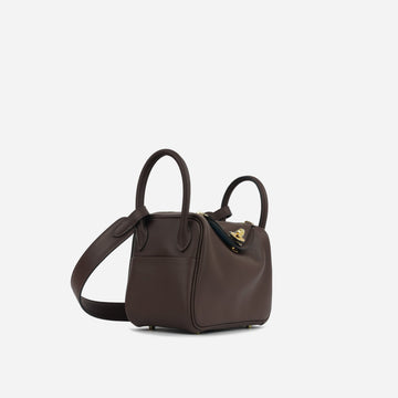 Mini Lindy Verso - Moka/Bleu Jean