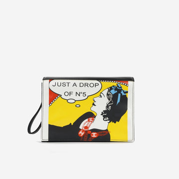 Chanel - Vintage “Just a drop of No.5” Clutch - Black Patent SHW - 2002/03