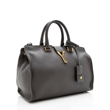Saint Laurent Calfskin Classic Cabas Y Small Tote - FINAL SALE (SHF-15189)