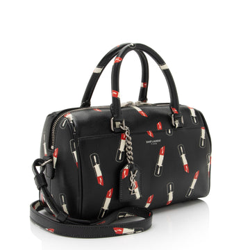 Saint Laurent Calfskin Lipstick Baby Duffle Bag (SHF-0OJW25)