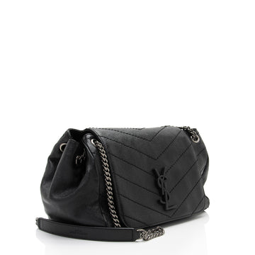 Saint Laurent Lambskin Monogram Nolita Small Flap Bag (SHF-f0gUjx)