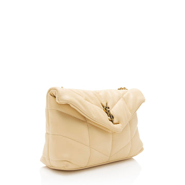 Saint Laurent Lambskin Monogram Puffer LouLou Toy Shoulder Bag (SHF-YtkKdB)