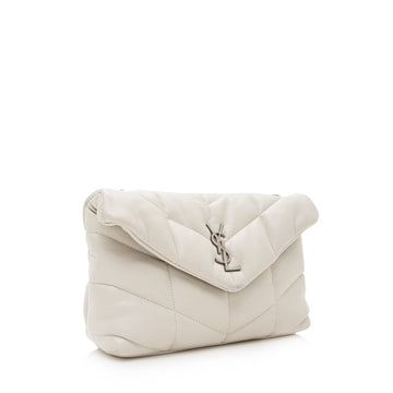Saint Laurent Lambskin Puffer LouLou Toy Shoulder Bag (SHF-22629)