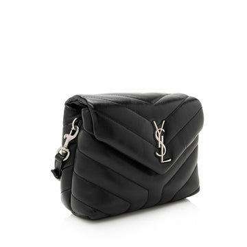 Saint Laurent Matelasse Calfskin LouLou Toy Crossbody Bag (SHF-22682)