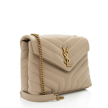 Saint Laurent Matelasse Calfskin Monogram LouLou Chain Small Crossbody (SHF-XSfoNV)