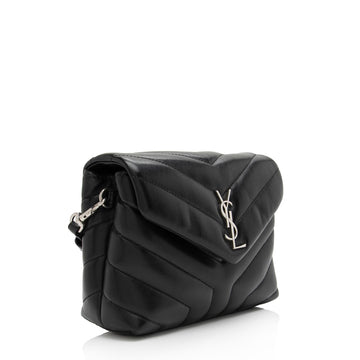 Saint Laurent Matelasse Calfskin Monogram LouLou Toy Crossbody Bag (SHF-3Lqn8O)