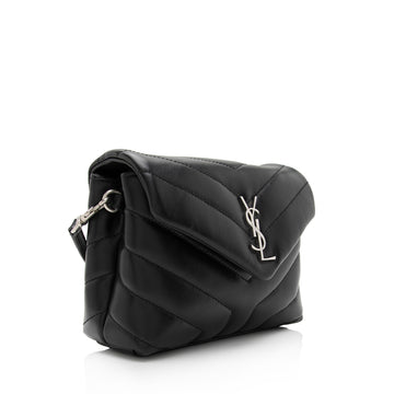 Saint Laurent Matelasse Calfskin Monogram LouLou Toy Crossbody Bag (SHF-tGwfOp)