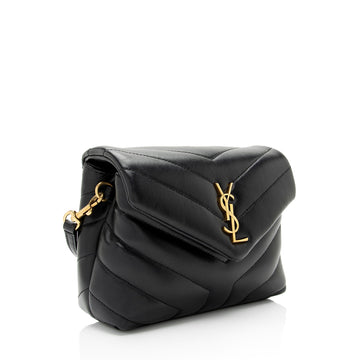 Saint Laurent Matelasse Calfskin Monogram LouLou Toy Crossbody Bag (SHF-8TLGZ0)