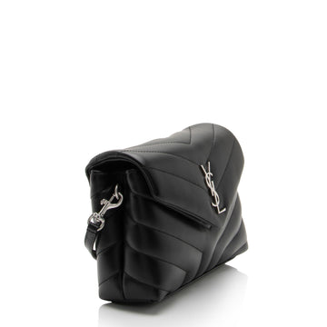 Saint Laurent Matelasse Calfskin Monogram LouLou Toy Crossbody Bag (SHF-6p3TFw)