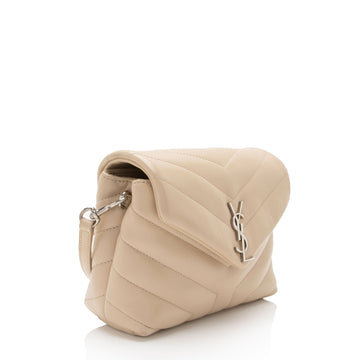 Saint Laurent Matelasse Calfskin Monogram LouLou Toy Crossbody (SHF-arg7wt)