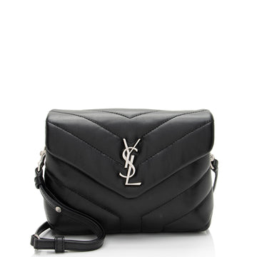 Saint Laurent Matelasse Calfskin Monogram LouLou Toy Crossbody (SHF-G6die7)