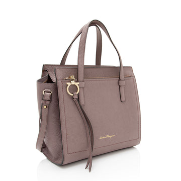 Salvatore Ferragamo Calfskin Amy Mini Tote (SHF-Hzm7kO)