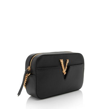 Versace Calfskin Virtus Small Camera Bag (SHF-RbVQo3)