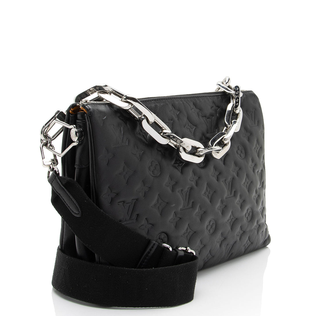Louis Vuitton Monogram Embossed Lambskin Coussin MM Shoulder Bag