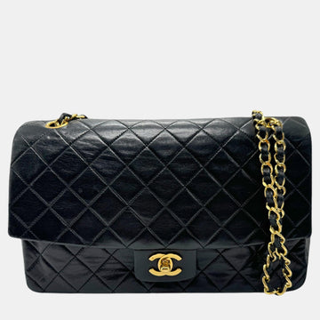 Black Gold Lambskin Shoulder Bag