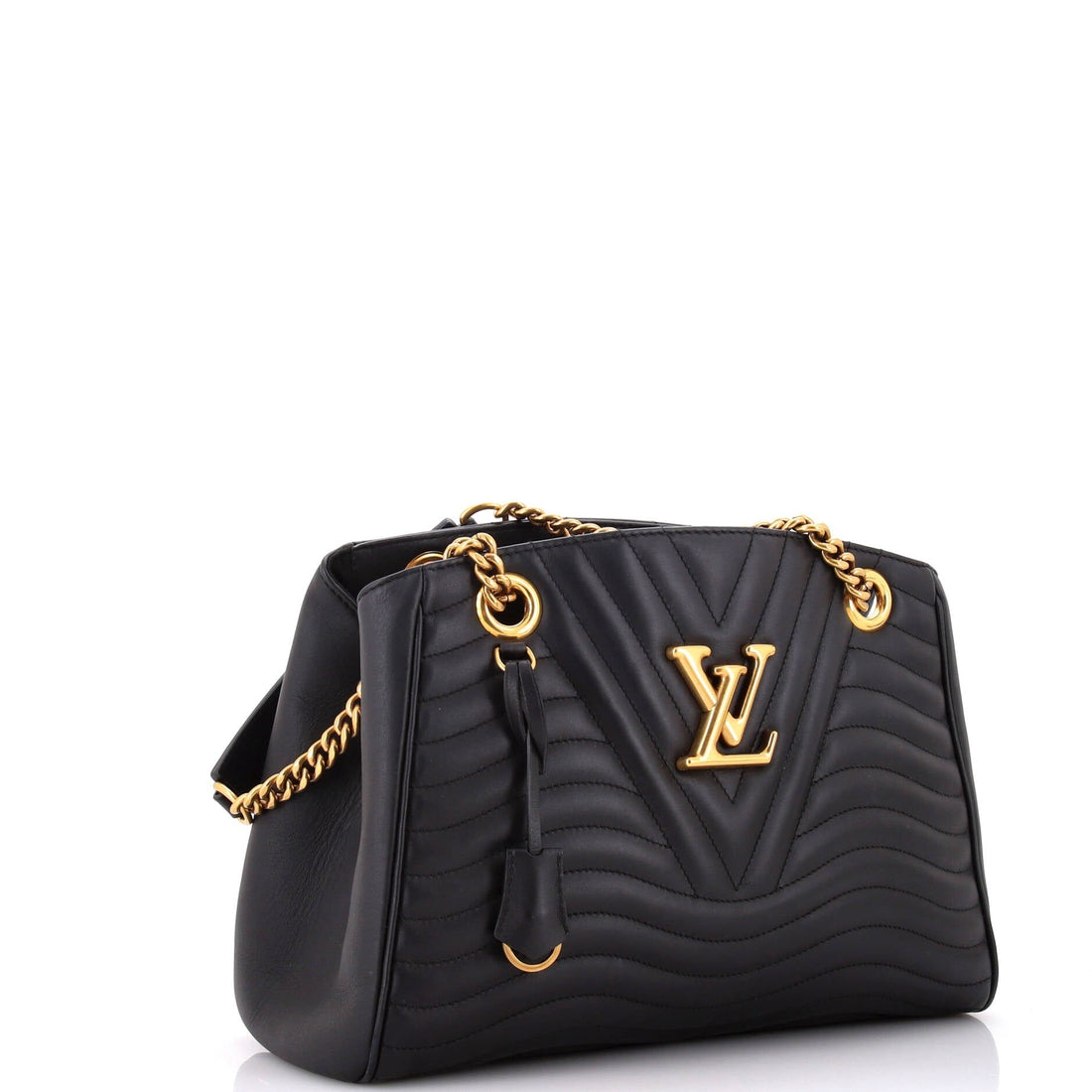 New Wave Chain Tote Quilted Leather