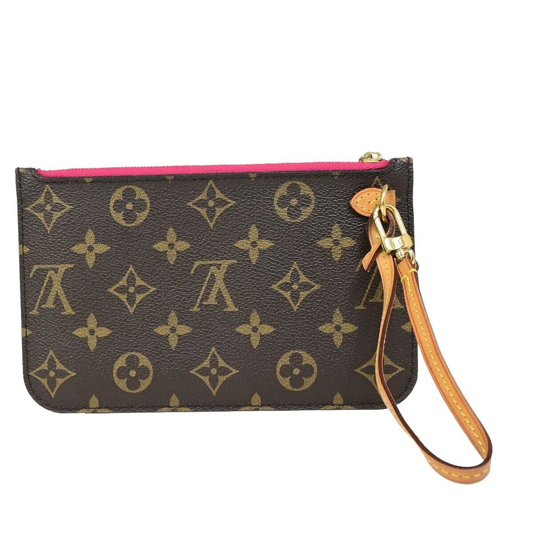 Louis Vuitton Neverfull Pouch  Canvas Clutch Bag