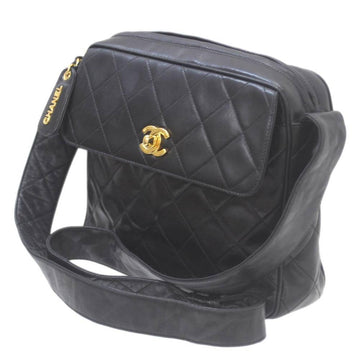 Black Fabric Chanel Shoulder Bag
