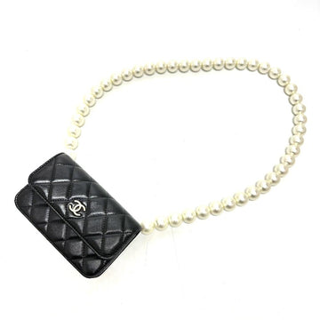 Black Leather Chanel Crossbody Bag
