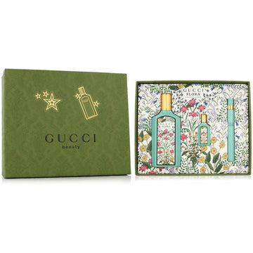 Gucci  3 Piece 3.3 Eau De Parfum Spray & 0.16 Eau De Parfum & 0.33 Eau De Parfum Spray Flora Gorgeous Jasmine Set for Women