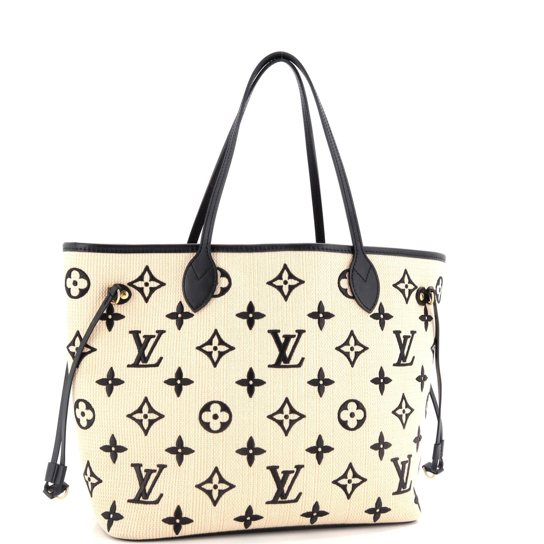 Neverfull NM Tote By The Pool Monogram Raffia MM