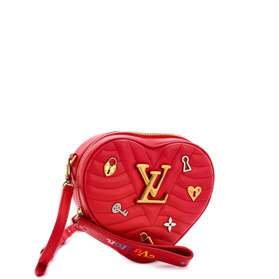New Wave Heart Crossbody Bag Limited Edition Love Lock Quilted Leather