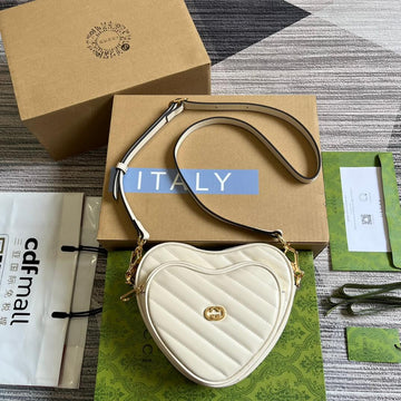 GC751628 shoulder bag shoulder bag 20cm dirty white Free shipping