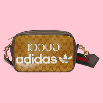 SS 702427 adidas x cross body bags shoulder bag Leather brown 25CM