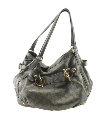 G*G Horsebit 203546 Jockey G*Gssima Grey Leather Tote
