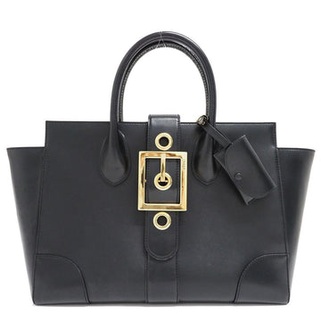 Black Leather Gucci Tote