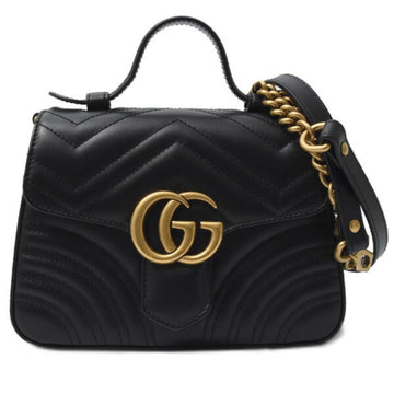 Black Leather Gucci Marmont