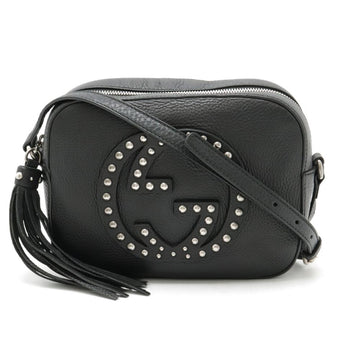 Black Leather Gucci Crossbody Bag