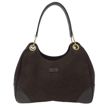 Brown Canvas Gucci Handbag