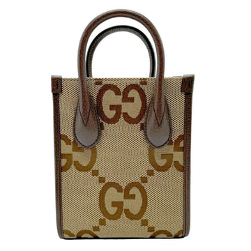 Brown Canvas Gucci Shoulder Bag