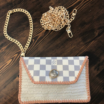 The Wren - Damier and CreamVS Wristlet/Crossbody/Clutch